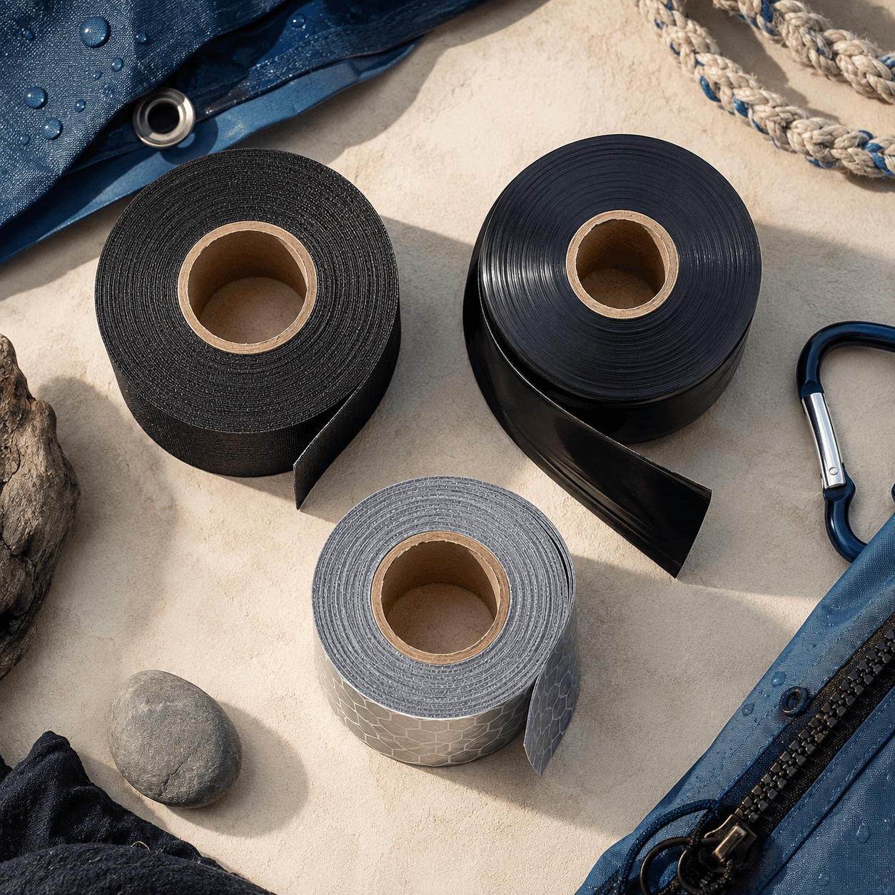 All-Weather Repair Roll Set — Holds through rain and wind