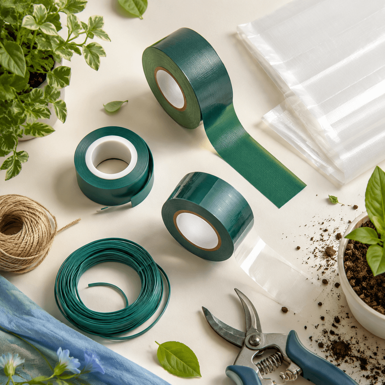 Garden & Greenhouse Kit kit contents laid out flat