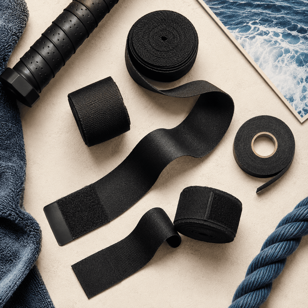 Sports Grip Wrap Kit kit contents laid out flat